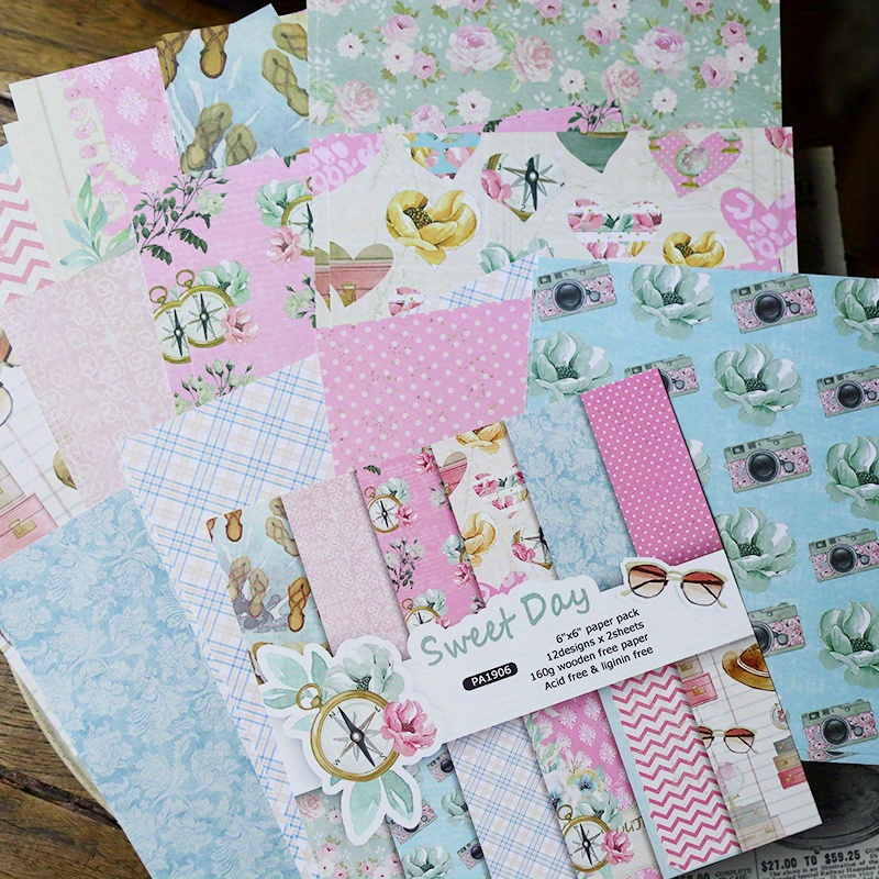 Art Craft Background - Tampons en papier artisanal Sweet Day,