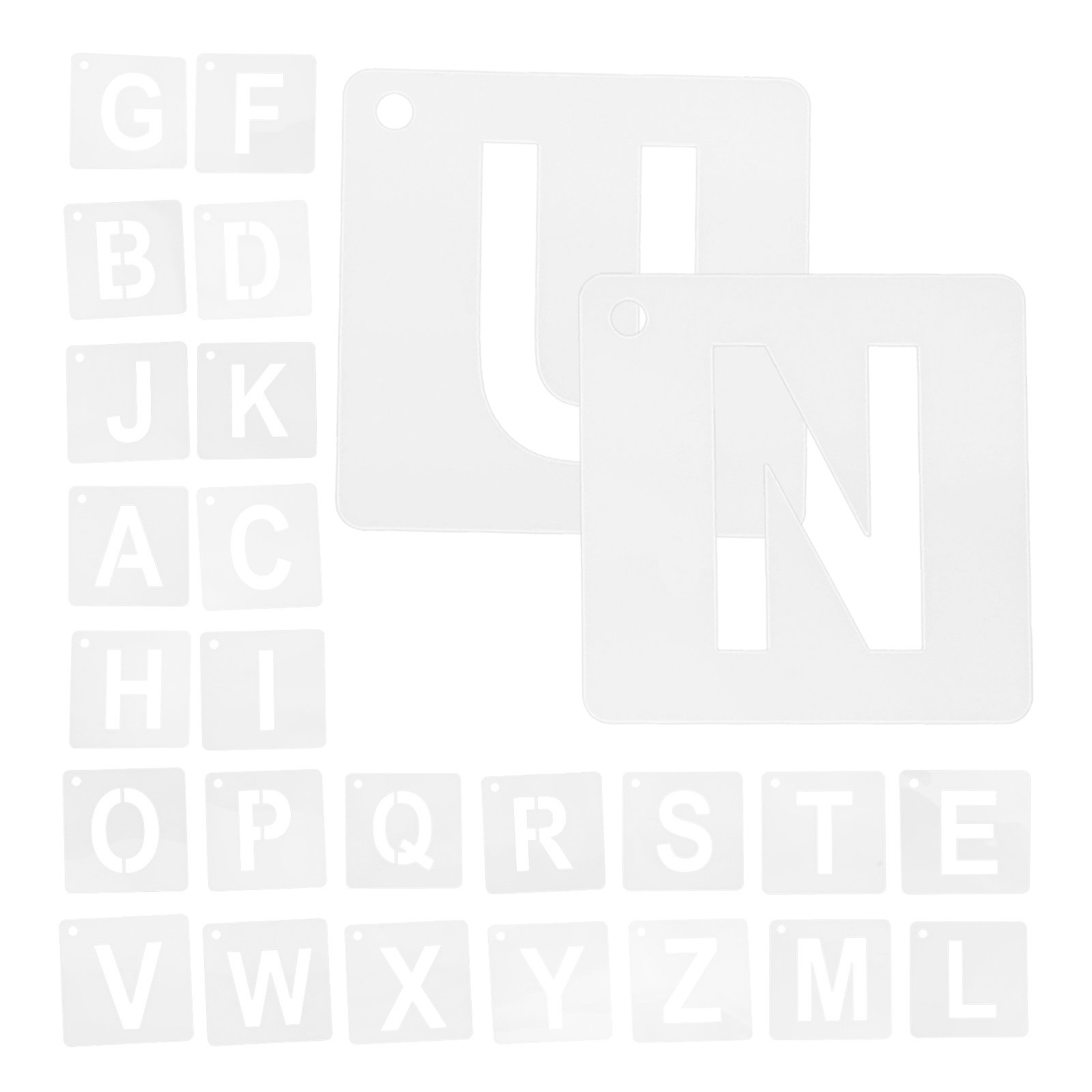 Art And Craft Letter Z - 1 ensemble de pochoirs alphabetiques A-Z