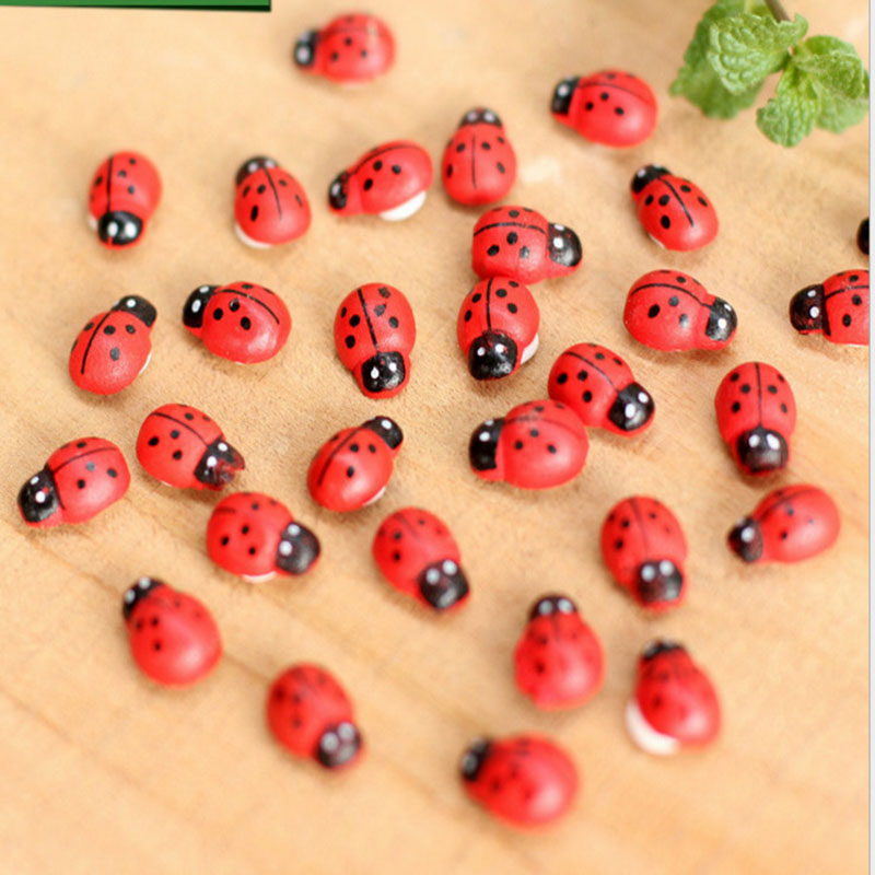 Art Craft Ladybug - 100 mini-petits insectes coccinelles autocollants pour