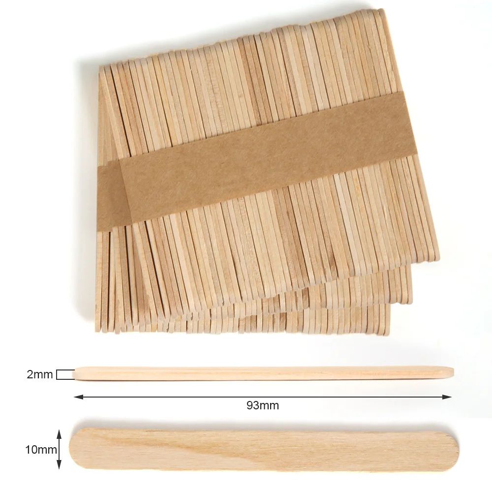 Art Craft With Ice Cream Stick - 50/100 bâtonnets en bois naturel pour
