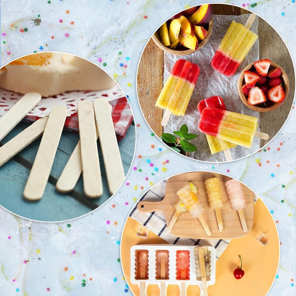 Art Craft With Ice Cream Stick - 210 bâtonnets de crème glacée en