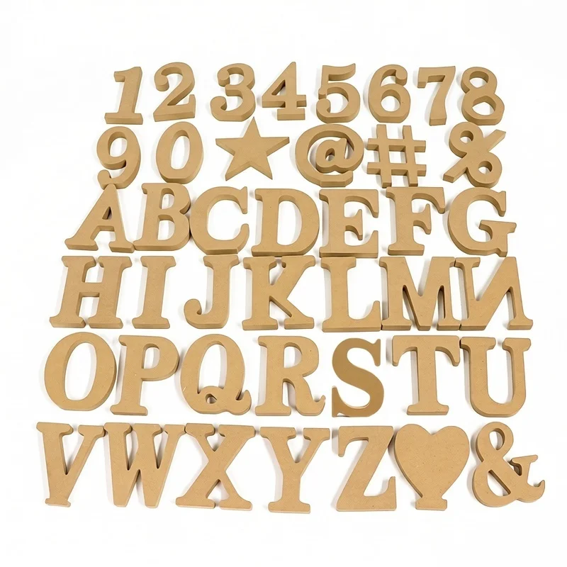 Art And Craft Letter Z - Chiffres en bois de 10 cm,