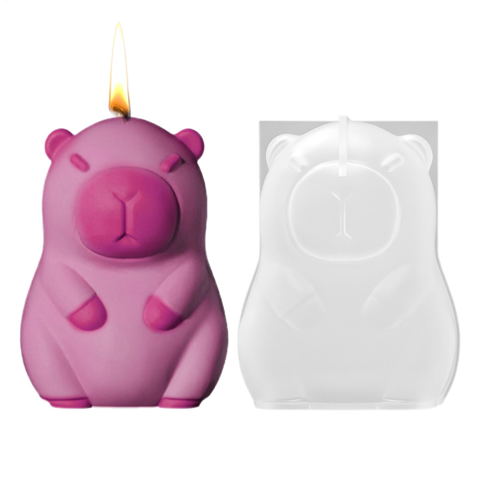 Art Craft With Ice Cream Stick - Moules en silicone mignons 3D Capybara