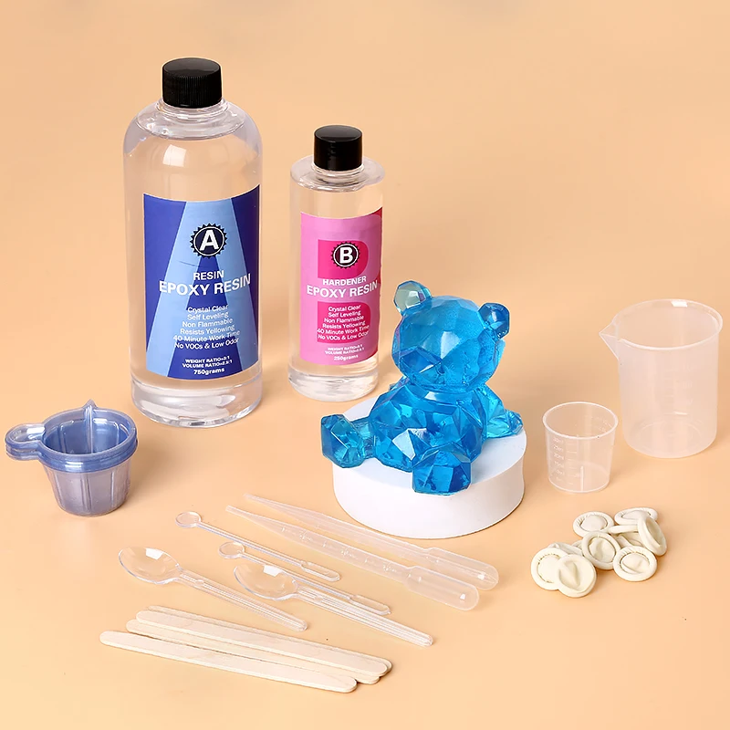 Art Craft Easy - Kit de résine époxy transparente, mélange