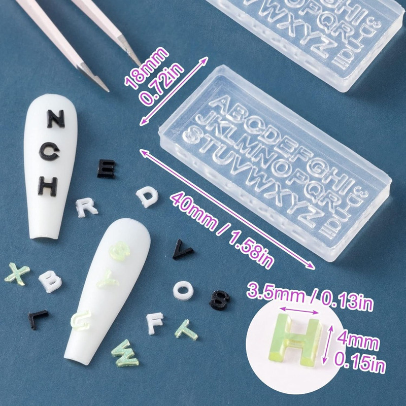 Art And Craft Letter Z - 2/4 Sets de moules en silicone