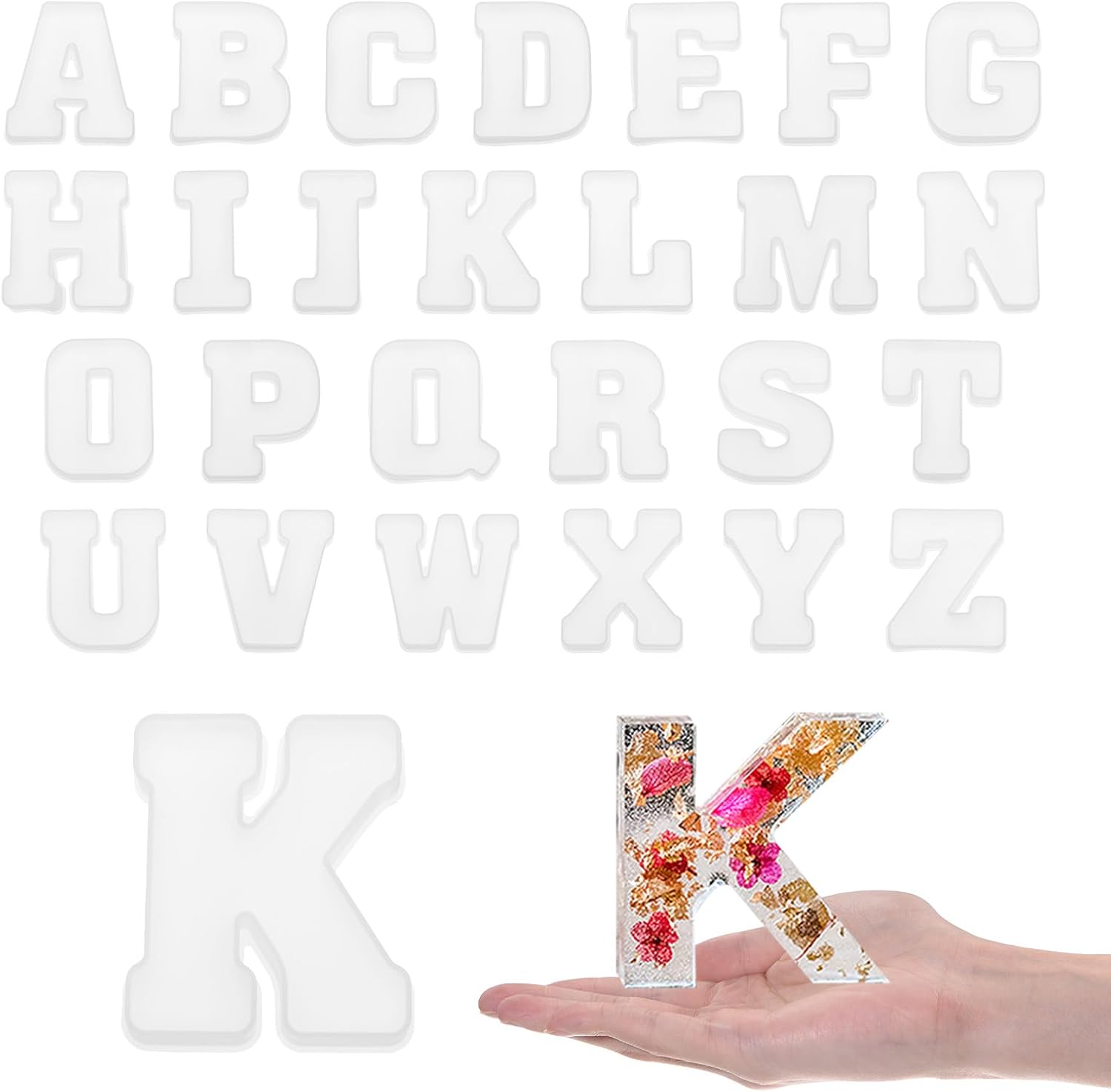 Art And Craft Letter Z - Moule en silicone pour lettres majuscules