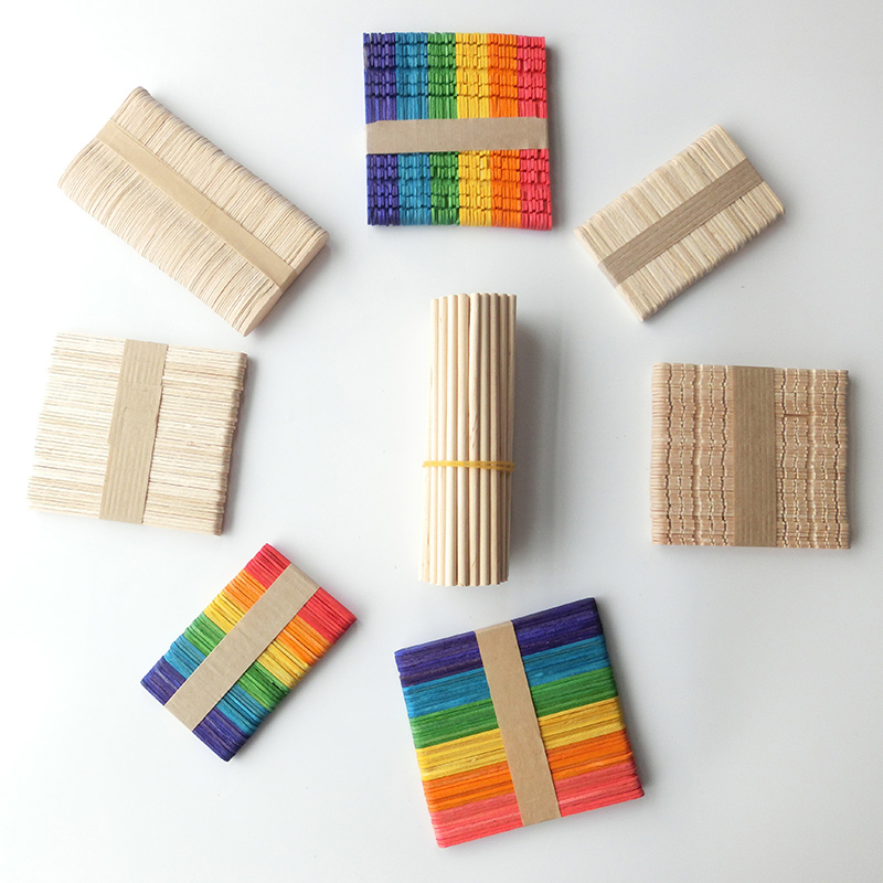 Art Craft With Ice Cream Stick - Bâtonnets de crème glacée 50 pièces,