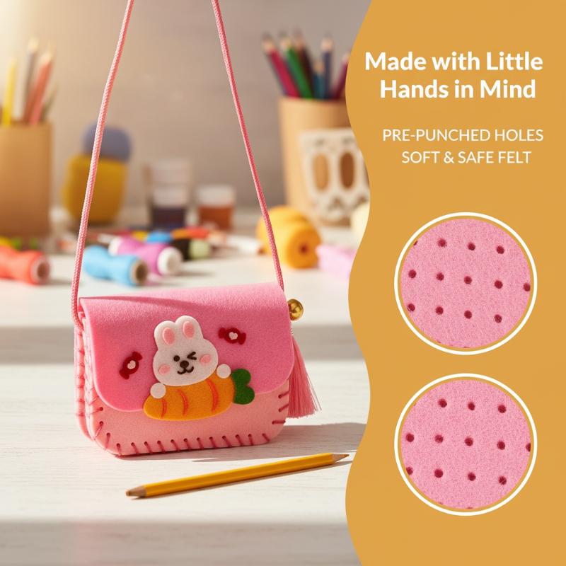Art Craft For Kindergarten - Kit de fabrication de sacs en