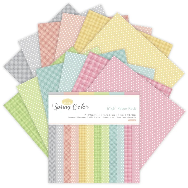 Art Craft Background - Papiers créatifs aux couleurs printanières pour