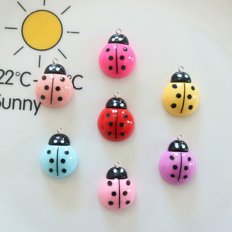 Art Craft Ladybug - Accessoires en résine coccinelle brillant à