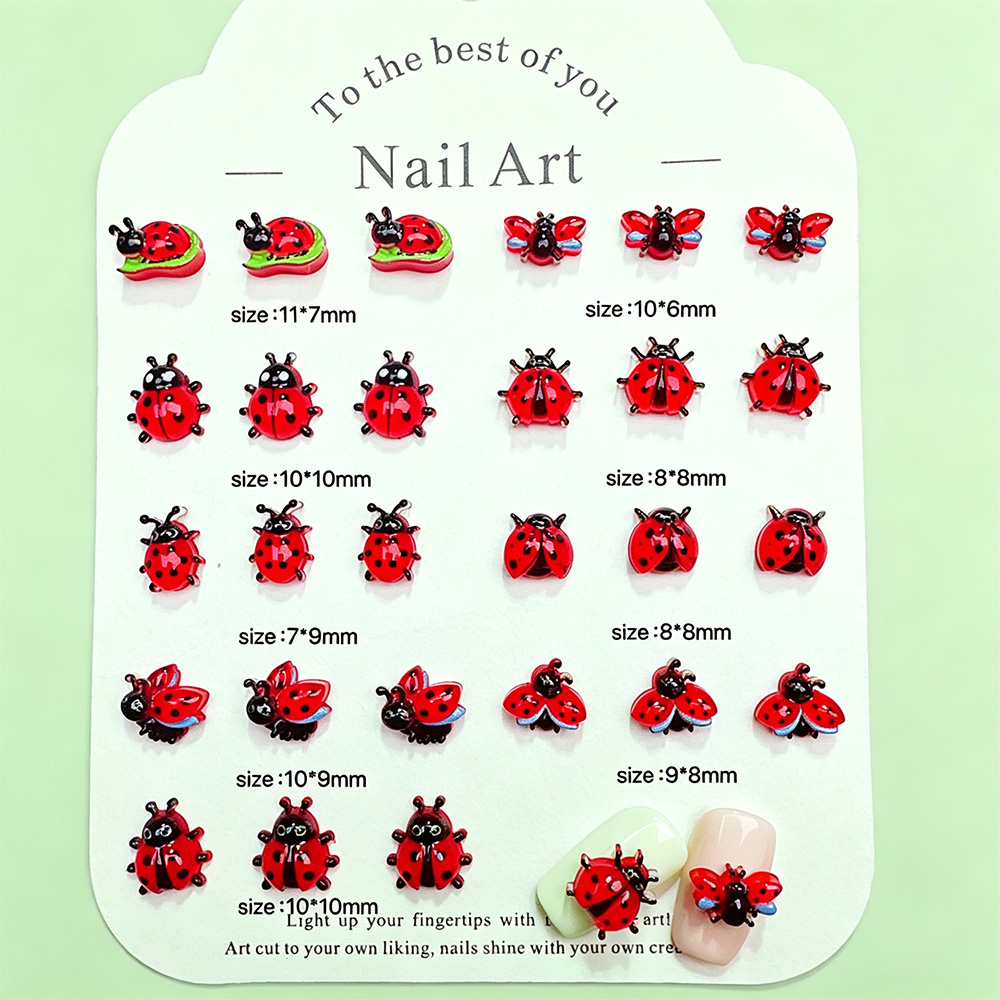 50 Breloques 3D Mini Coccinell - Art Craft Ladybug avis et prix