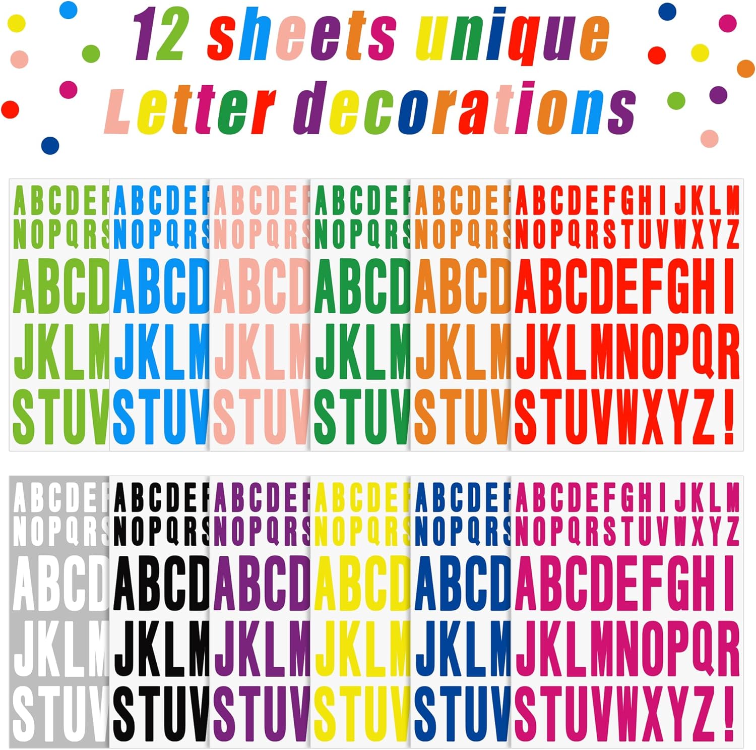 12 feuilles d'autocollants let - Art And Craft Letter Z avis et prix