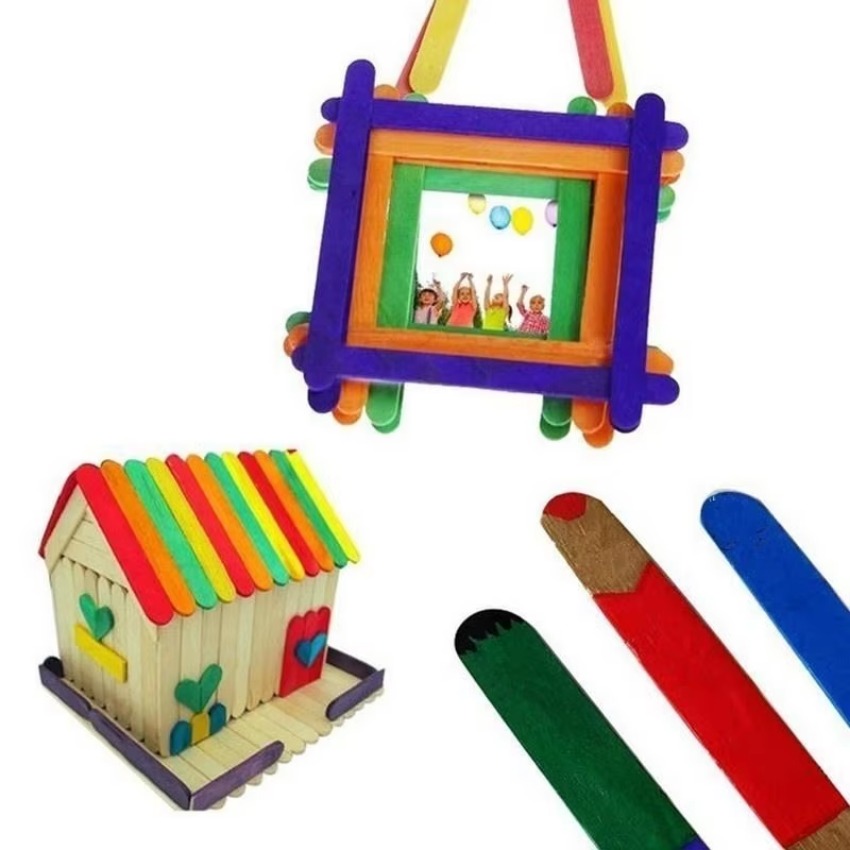 Lot de 50 bâtonnets en bois na - Art Craft With Ice Cream Stick avis et prix