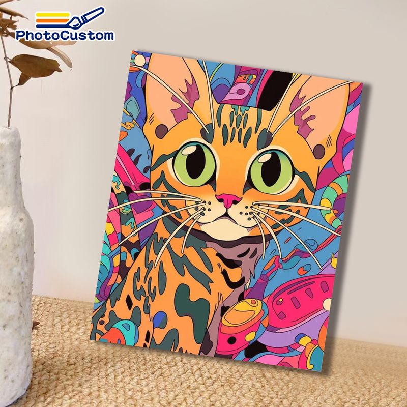 Peinture par numéros Chat Ging - Art Craft Ideas Easy avis et prix