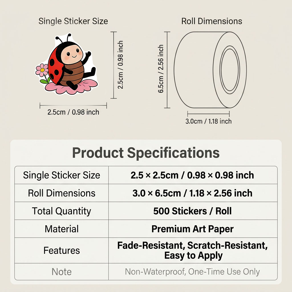 Lot de 500 autocollants en rou - Art Craft Ladybug avis et prix