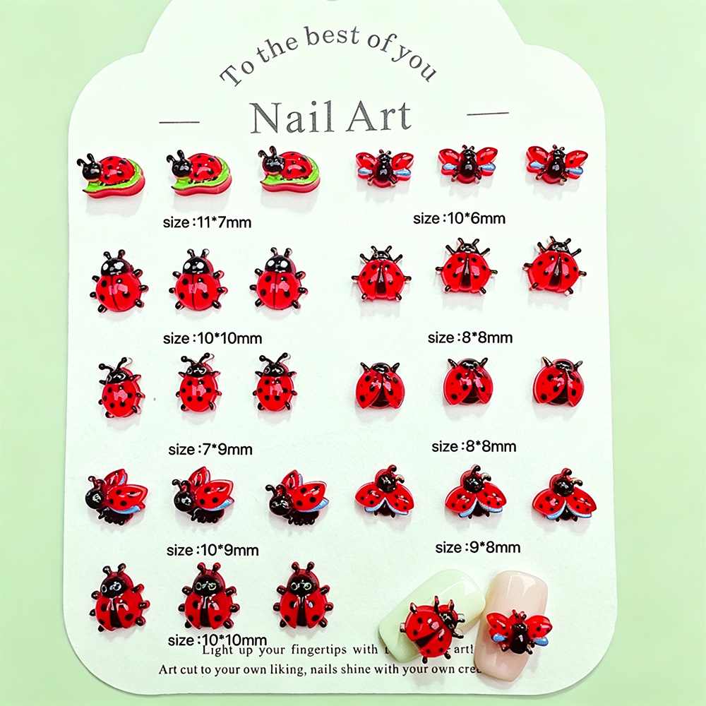 50 Breloques 3D pour Ongles, C - Art Craft Ladybug avis et prix