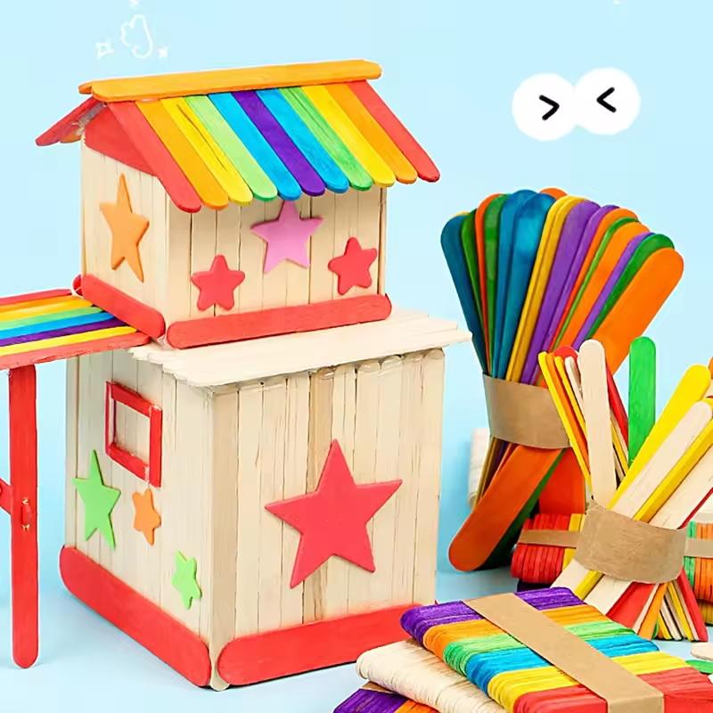 Bâtonnets de sucettes colorés  - Art Craft With Ice Cream Stick avis et prix