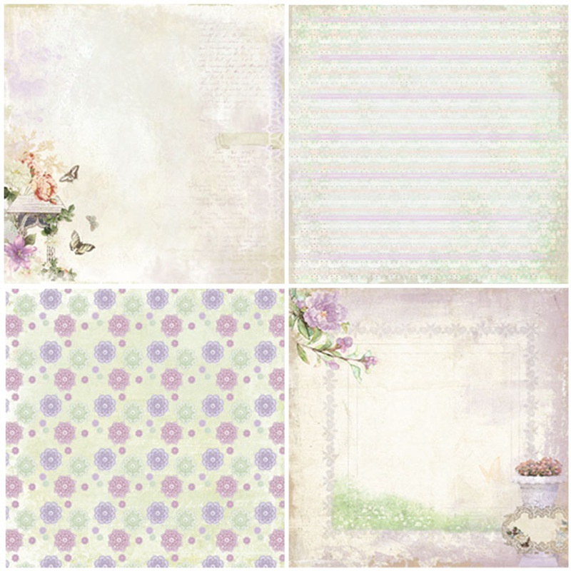 Tampons en papier artisanal fl - Art Craft Background avis et prix
