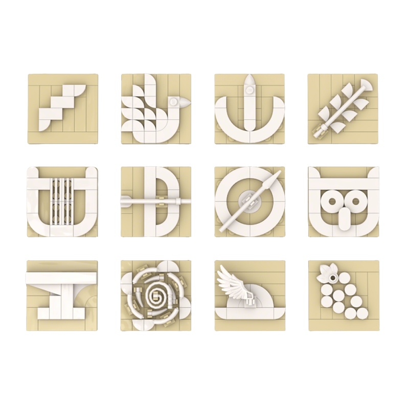 306 pièces MOC Sculptures Douz - Art Craft Logo Ideas avis et prix