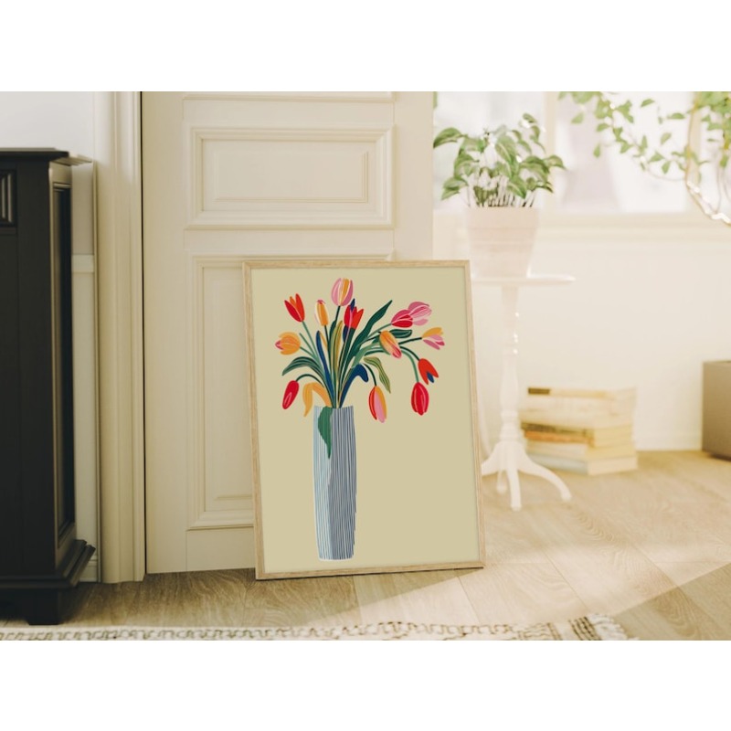 2 tableaux sur toile de fleurs - Art Craft Vase avis et prix